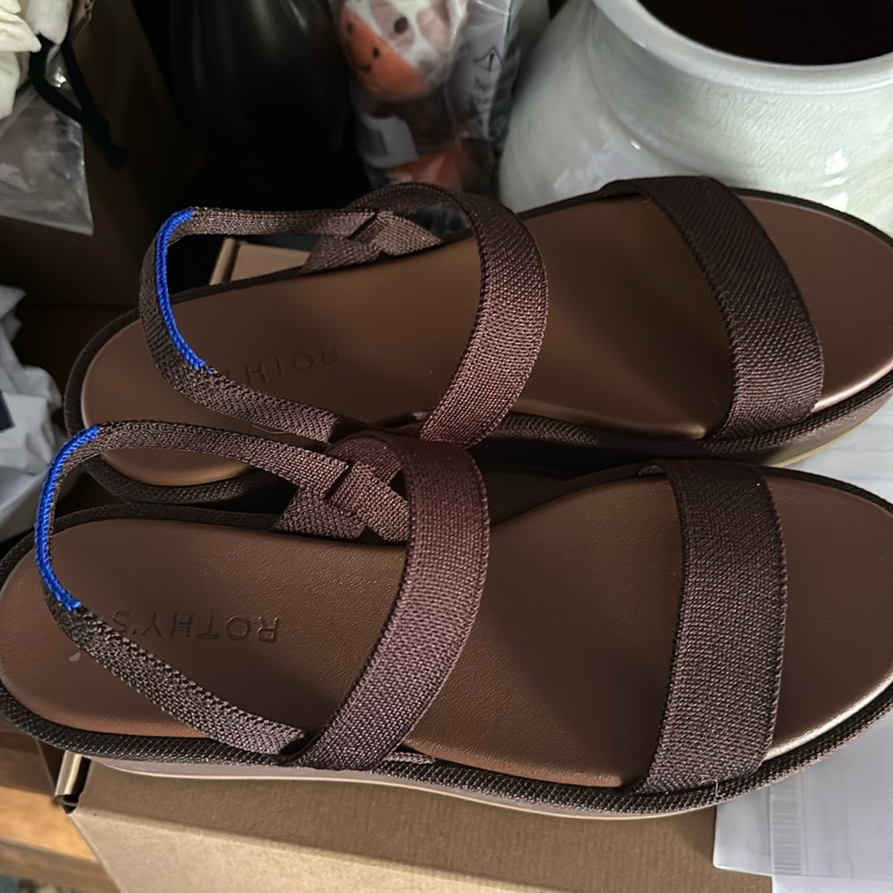 Rothy Lightweight Wedge Sandal 10.5